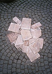 Monument for "Weiße Rose" foran Ludwig-Maximilian-Universitetet, München