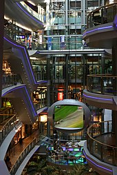 Futuristic shopping center - the Sevens Center in 2005, reopened at the end of 2011 after reconstruction.