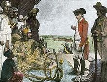 The Emperor of the Mughal Empire Shah Alam II, as a prisoner British East India Company, 1781.
