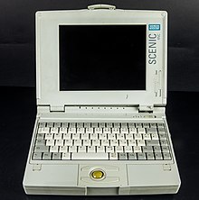 Siemens Scenic 4NC with trackball below the keyboard