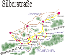 Map of the Silver Route