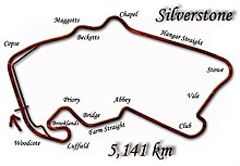 Silverstone (zij het met enkele wijzigingen), zoals gebruikt in 1994-2009
