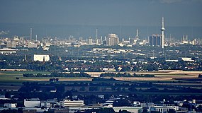 Линията на хоризонта, гледана от Хайделберг  