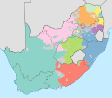 Limbile dominante în Africa de Sud. Această hartă arată care sunt limbile cele mai vorbite în diferite părți ale Africii de Sud. Afrikaans Engleză Ndebele de Sud Xhosa Zulu Sotho de Nord Sotho de Sud Tswana Swati Venda Tsonga Niciuna dominantă