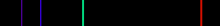 Line spectrum (here: emission spectrum of hydrogen)