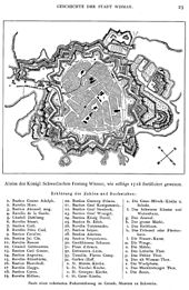 The fortress of Wismar around 1716
