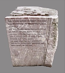 Monument for Maria Rampendahl at the church St. Nicolai
