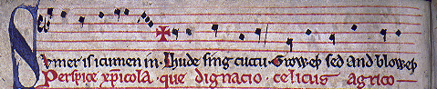 First line of the manuscript
