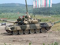 En rysk stridsvagn.