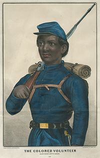 Afroamerikansk frivillig i unionens armé