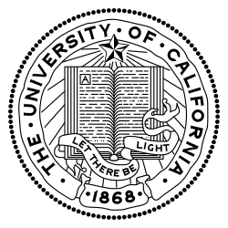 The seal of the University of California, Berkeley 1868