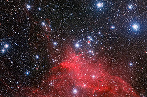 Ammasso stellare NGC 3572 e dintorni.