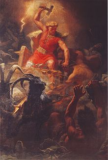Thor se je pogosto boril z velikani.