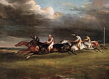 Théodore Gericault'n (1791-1824) maalauksessa "The Epsom Derby" (1821) on hevoskilpailu. Kaikkien hevosten jalat ovat ilmassa, eikä yksikään hevosen jalka koske maahan.  