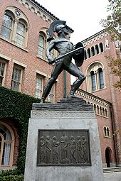 Tommy Trojan, the symbol of the university