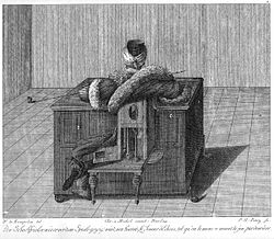 Un grabado del turco del libro de Karl Gottlieb von Windisch de 1784 La razón inanimada  