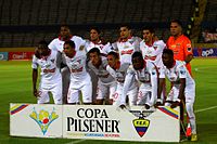 LDU Quito-truppen i augusti 2014.