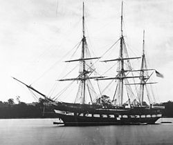 USS Constellation (1854) un sloop-of-war al SUA; ultima navă de război cu vele din marina americană.