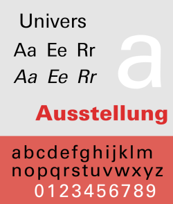 Písmo Univers