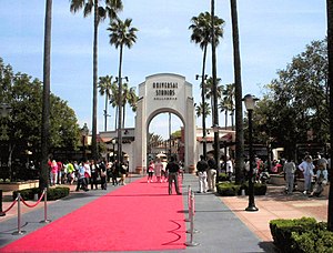 Porten til Universal Studios, Hollywood.  