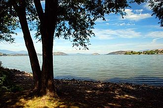 El lago Upper Klamath en Oregón  
