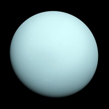 Planeta Uranus, care dă numele uraniului.  
