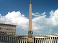 The Egyptian obelisk stands in the centre of the piazza.