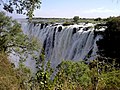Victoria Falls of the Zambezi River in Africa