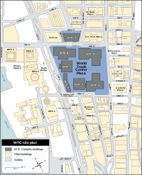 WTC site plan prior to 9/11/2001