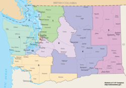 Washington's kongresdistrikter siden 2013  
