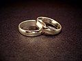 A pair of wedding rings