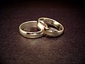 A pair of wedding rings