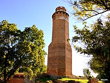 Tower of Strasburg Castle in Brodnica