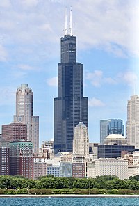 Tårnet set fra Lake Michigan  