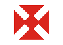 Badge van de 1e divisie van het leger van de Unie, XIX Corps  