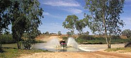 Attraversamento di Cooper Creek a Innamincka
