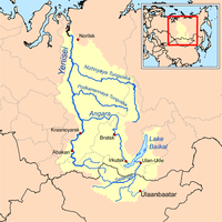 叶尼塞河流域，其中包括贝加尔湖