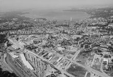 Historical aerial photograph by Werner Friedli from 1966