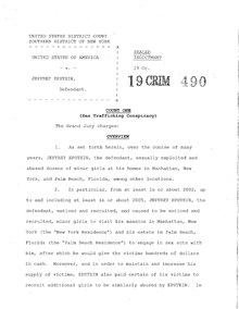 JAV prieš Jeffrey Epstein dokumentas