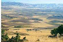 Agricultural Central Anatolian steppe near Kırşehir